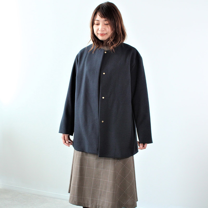 MB mint breeze セール メルティ ジョーゼット ノーカラー
