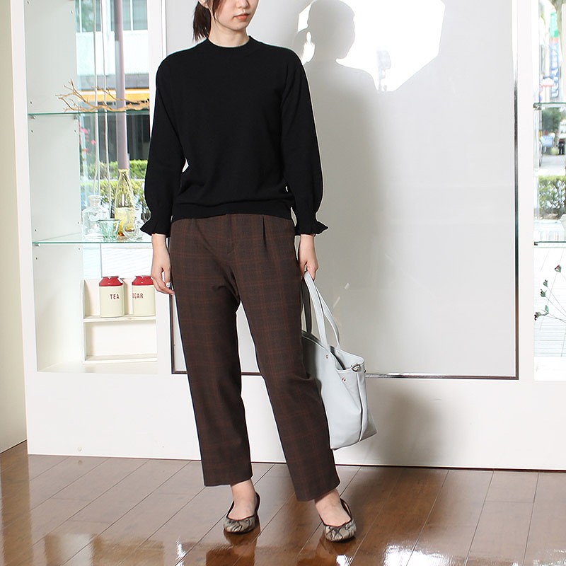 セール 裾プリーツ ニット 大きいサイズ レディース  ｆｌｅｕｒ　 ミントブリーズ 秋 冬 返品交換不可
