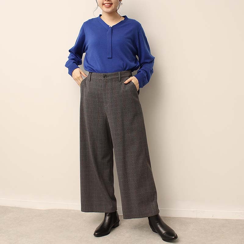 アメリカンキュートパステルチェックストレートパンツ – Belchic