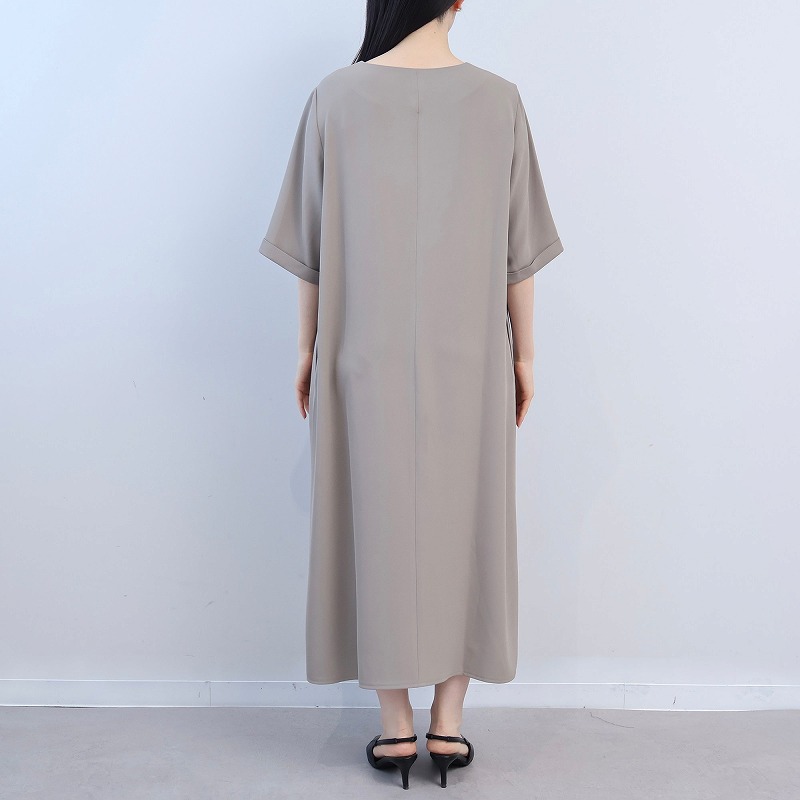 L〜5L フロントジップ Aライン ワンピース きれいめ 大きいサイズ レディース fleur by mint breeze フルール バイ ミントブリーズ爆買の画像