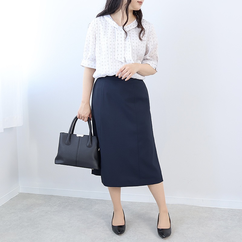 L〜6L 抗菌消臭 ボウタイ ブラウス 大きいサイズ レディース 春夏 半袖 5分袖 仕事fleur by mint breeze フルール バイ ミントブリーズ返品交換不可 fleur by mint breeze L〜6L 抗菌消臭 ボウタイ ブラウス 大きい