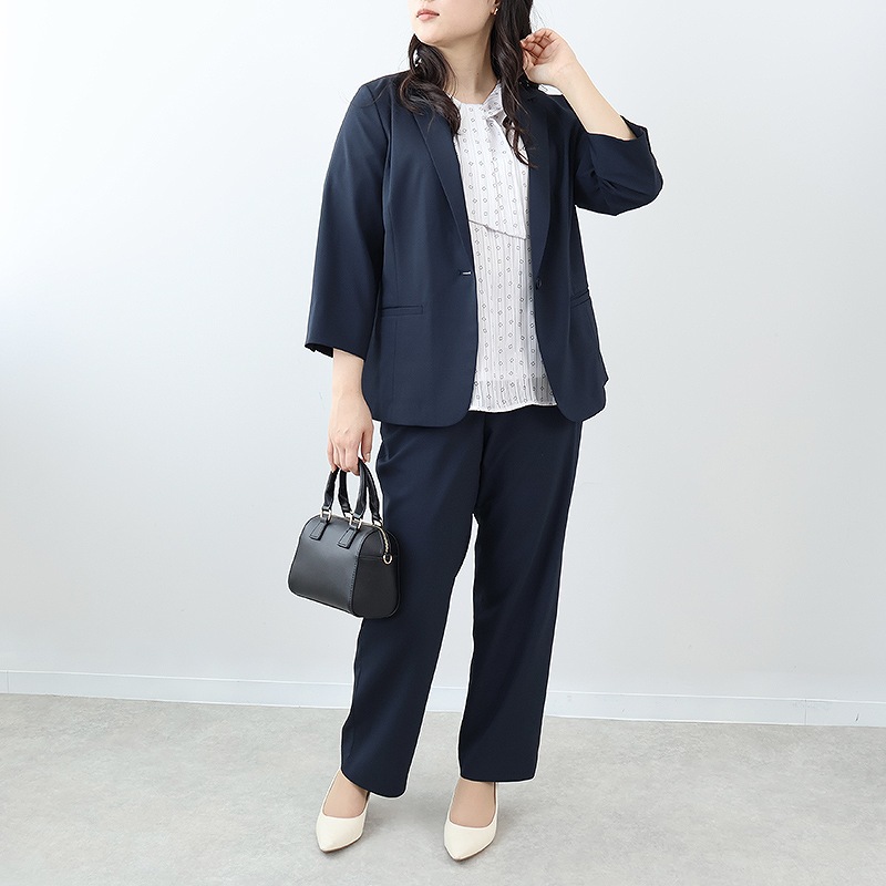 fleur by mint breeze L〜6L 抗菌消臭 ボウタイ ブラウス 大きい