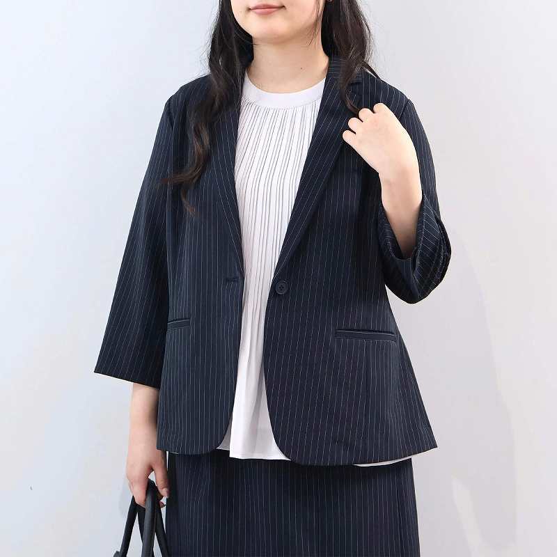 L〜6L 接触冷感 抗菌 消臭 さらさらジョーゼットプリーツ ブラウス 大きいサイズ レディース 夏春fleur by mint breezeミントブリーズの画像