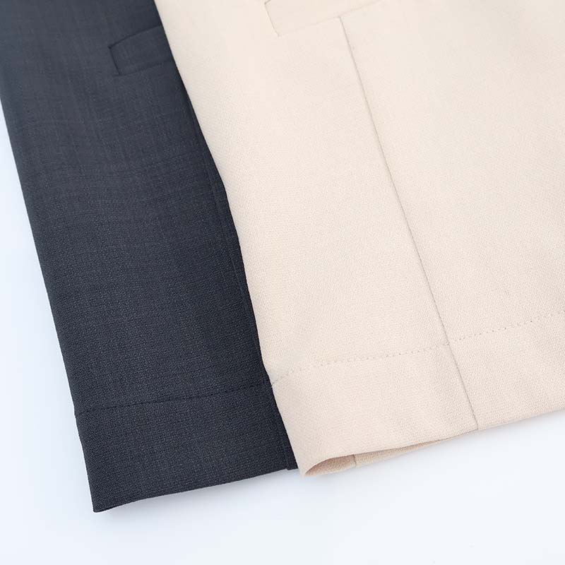 L〜5L イージーケア 速乾 麻調ドビー ノーカラージャケット 大きいサイズ レディース 夏物 ストレッチ 8分袖 フルール バイ ミントブリーズ 返品交換不可 MB mint breeze L〜5L イージーケア 速乾 麻調ドビー ノーカラー