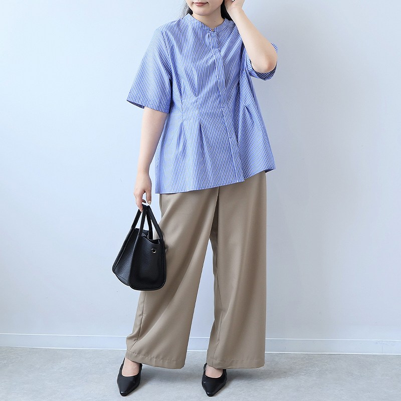 L〜5L ビスチェ風 ジャガード 切替 ブラウス 春夏 きれいめ 8分袖 大きいサイズ レディース  fleur by mintbreeze ミントブリーズ  wc20fa2505 楽天市場】【 L〜5L】ビスチェ風 ジャガード 切替 ブラウス 春夏