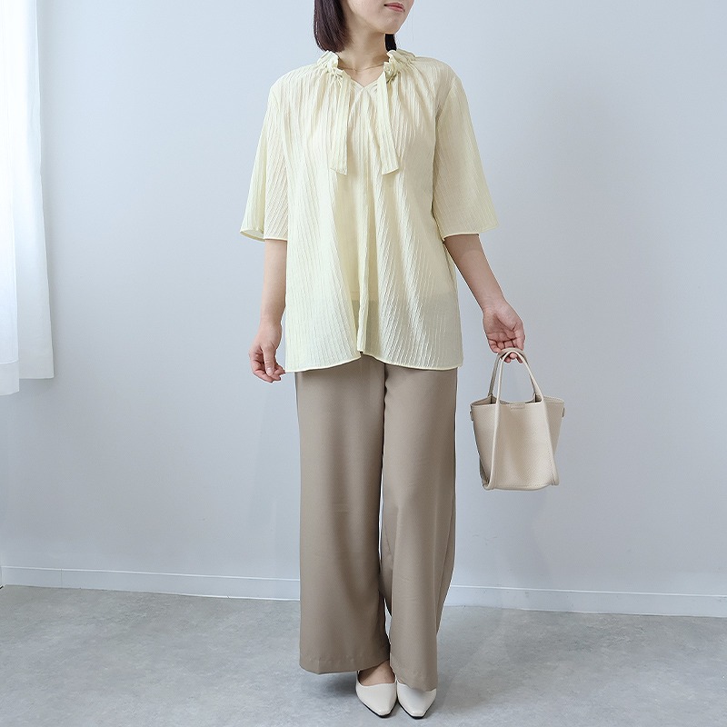 L〜5L 接触冷感 ドライタッチ ワイドパンツ 大きいサイズ レディース 夏 ズボン 速乾fleur by mint breeze フルール バイ ミントブリーズ返品交換不可 MB mint breeze L〜5L 接触冷感 ドライタッチ ワイドパンツ