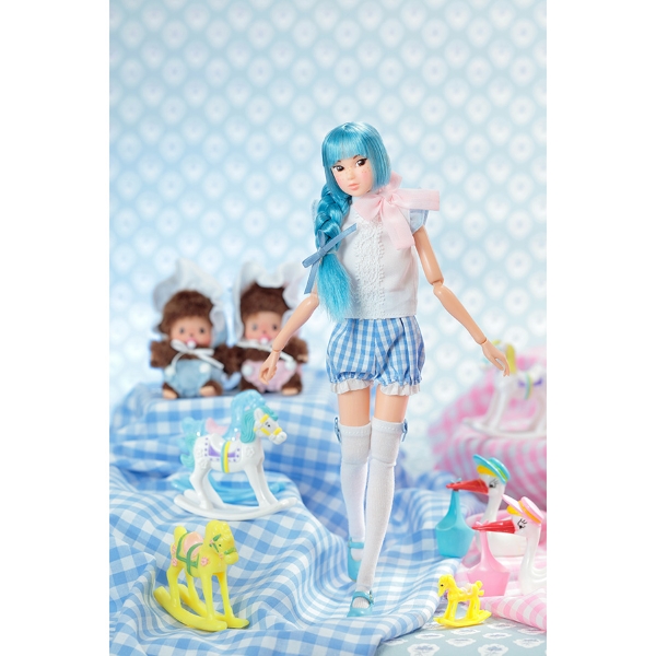 希少★未使用品 セキグチ ブティック マイ モンチッチ パジャマ ベビードール セキグチ 【即納】momoko DOLL ベビチッチアイドル Blue 221936 人形