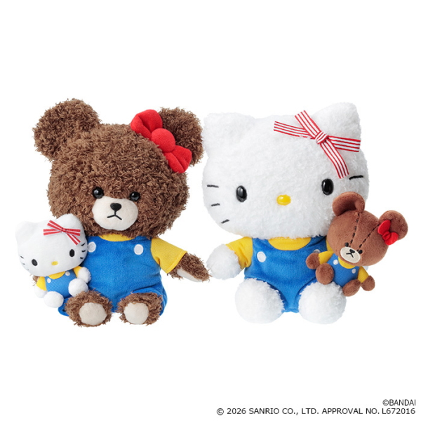 セキグチ 【即納】くまのがっこう×ハローキティ もこもこぬいぐるみ セキグチ 【即納】くまのがっこう×ハローキティ もこもこぬいぐるみ
