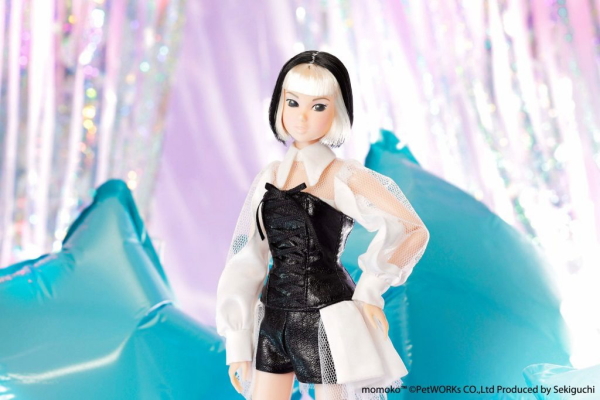 セキグチ 【即納】momoko DOLL GIRL POP blue star B&W Ver