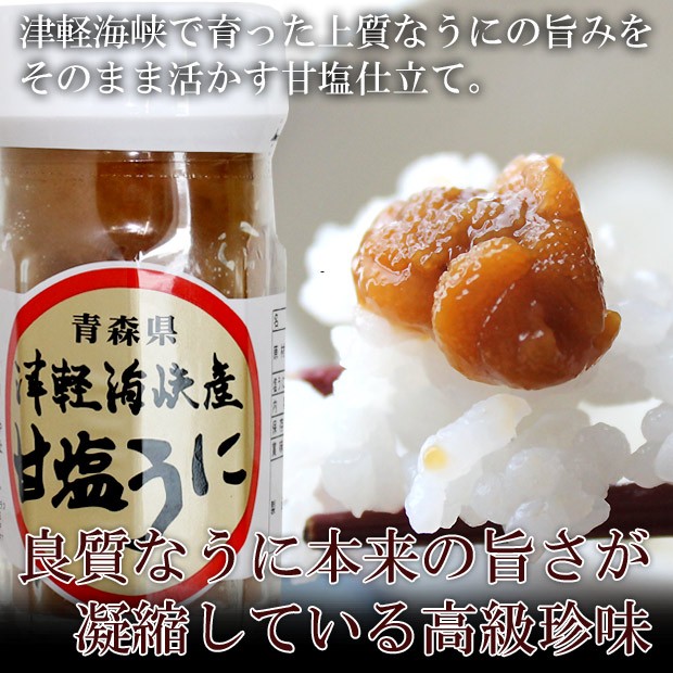 青森県産 塩うに60g入 無添加・ノンアルコールで仕上げ 解凍後はお