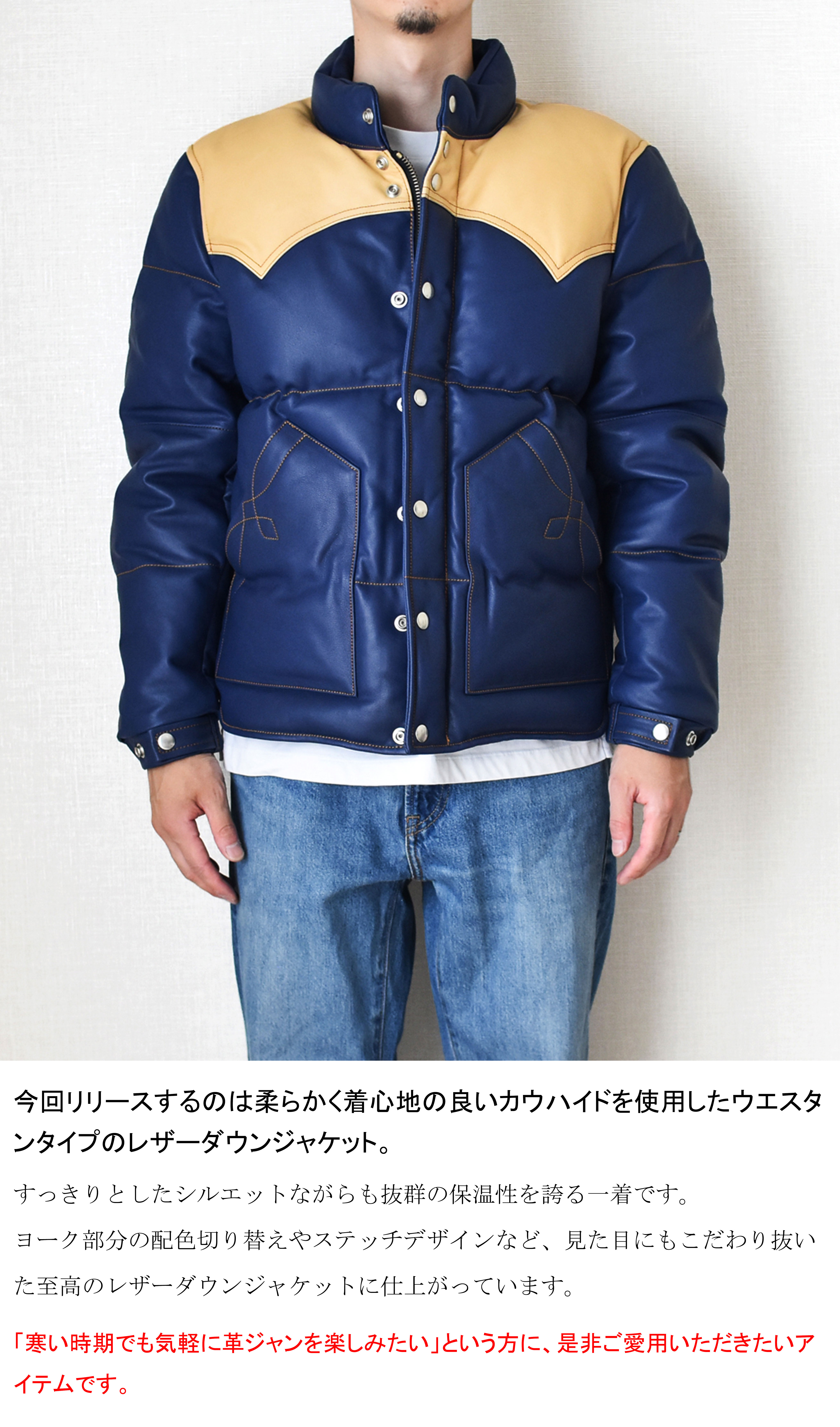 lienリアン 15AW GUIDI 1ピースアームレザーダウンジャケット lienリアン 15AW GUIDI 1ピースアームレザーダウンジャケット