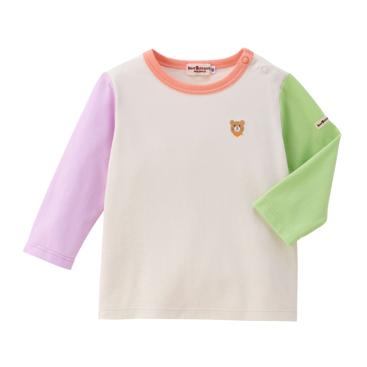 HOT BISCUITS ミキハウス 【Everyday Series】ワンポイント 長袖T