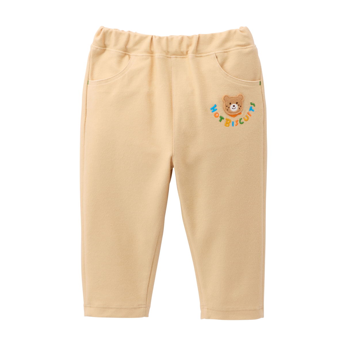 新品☆120cm ミキハウス パンツ 2点セット 女の子 HOT BISCUITS ミキハウス パステルロゴ ストレッチパンツ 紺
