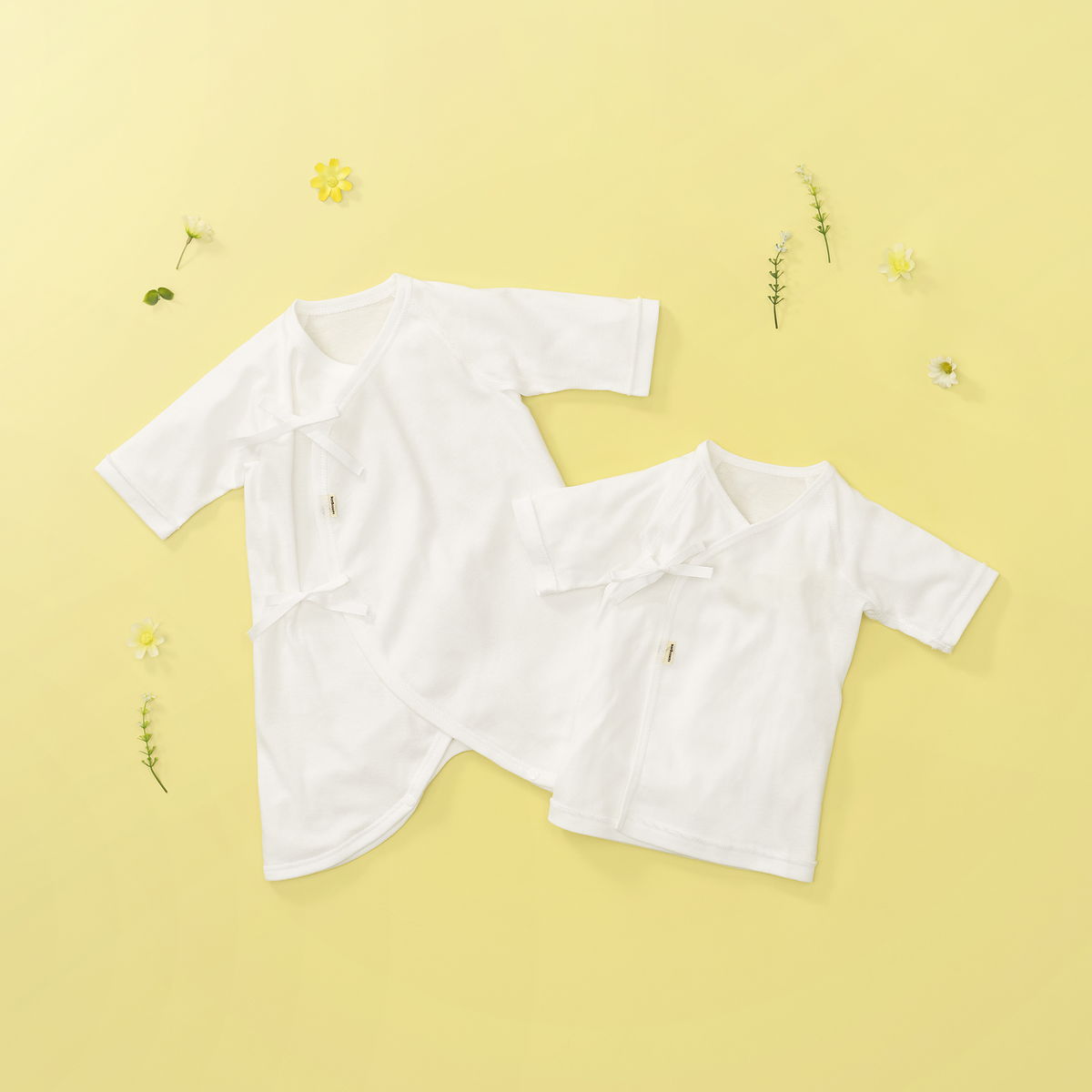 HOT BISCUITS ミキハウス 肌着セット 通年用(無地) 白 50cm