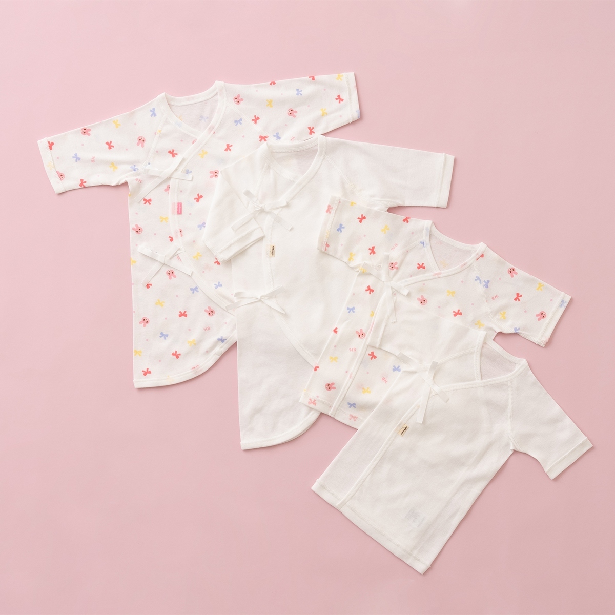 新作多数 ホットビスケッツ ミキハウス 出産祝い 内祝い 肌着セット ギフト プレゼント ピンク ブルー マルチ 50 Hot Biscuits 限定モデル