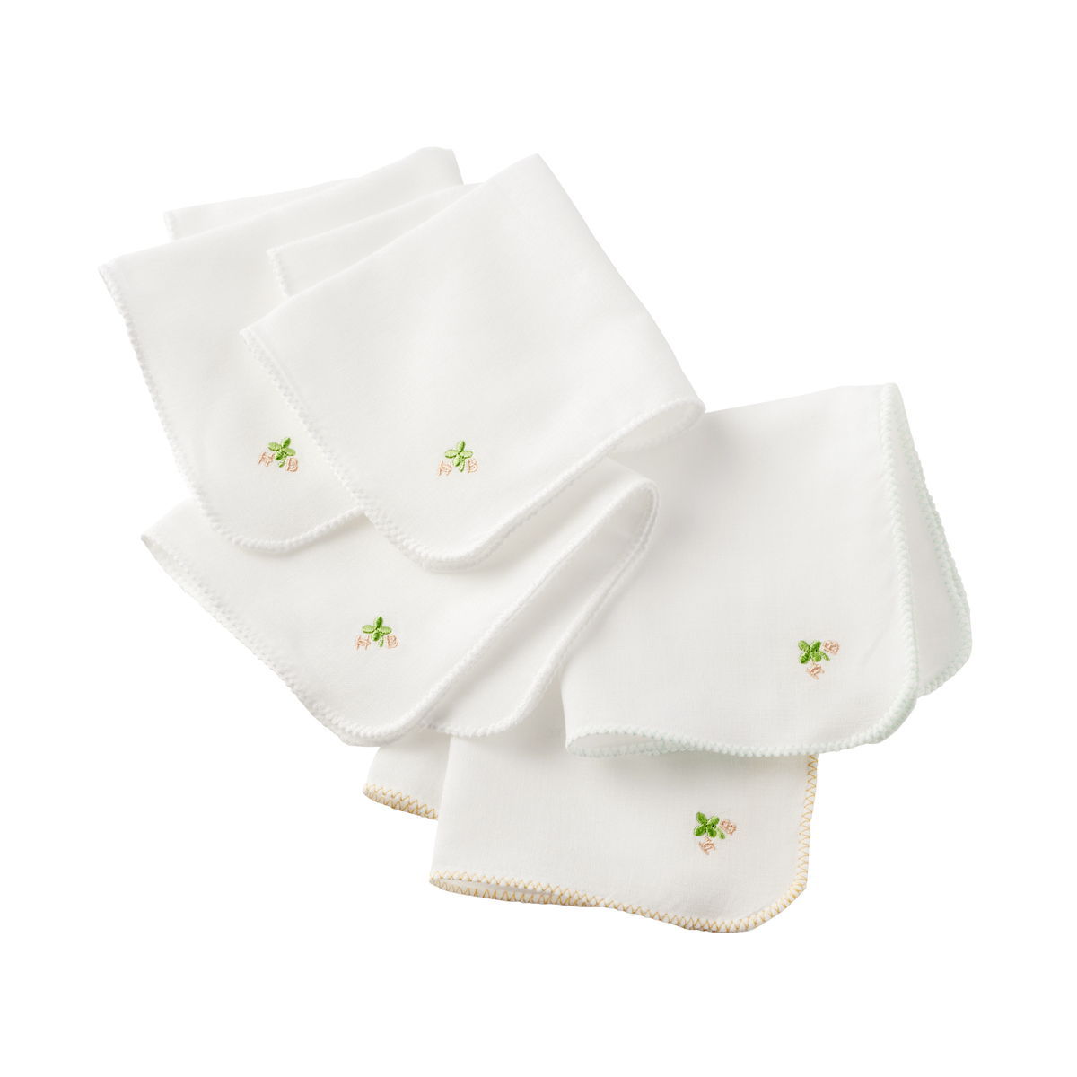 HOT BISCUITS ミキハウス ガーゼハンカチ(5枚セット) アソート