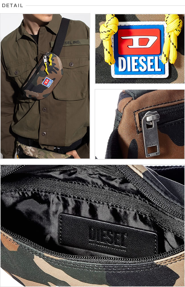 『DIESEL』D-Pack X ベルトバッグ D-PACK BELTBAG X D-Pack-Belt bag in satin-touch fabric