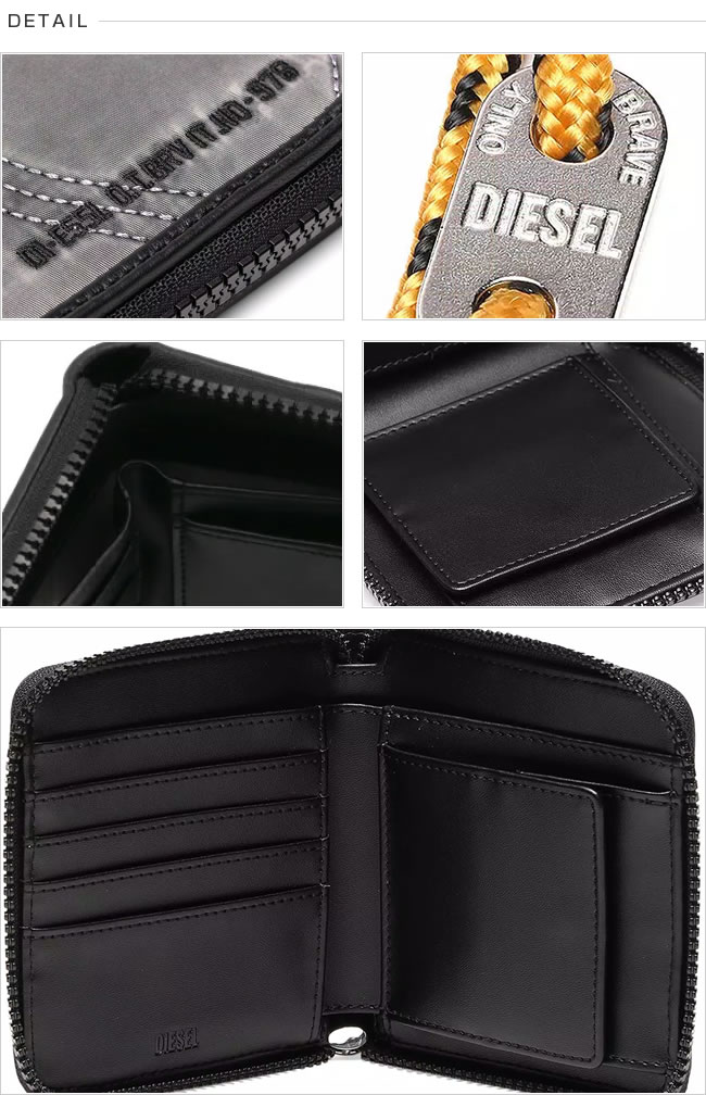 DIESEL ディーゼル 二つ折り財布 ショートウォレット X08301 P4276 PI