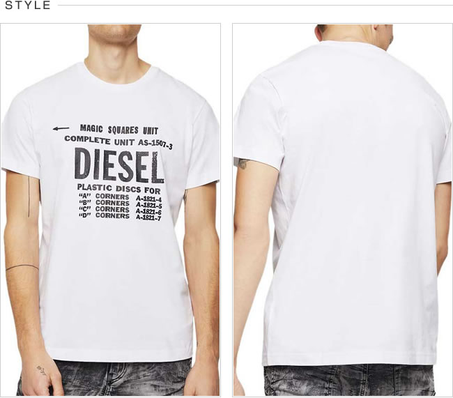DIESEL* ディーゼル ロゴ クルーネック 半袖 Tシャツ 送料関税込 DIESEL ディーゼル Tシャツ クルーネック 半袖 メンズ 00SXE6