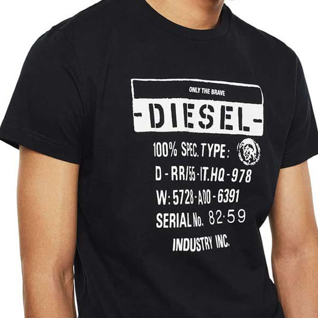 送料込★DIESEL★半袖Tシャツ Diegos K44 Tシャツ DIESEL ディーゼル Tシャツ クルーネック 半袖 メンズ 00SEFZ