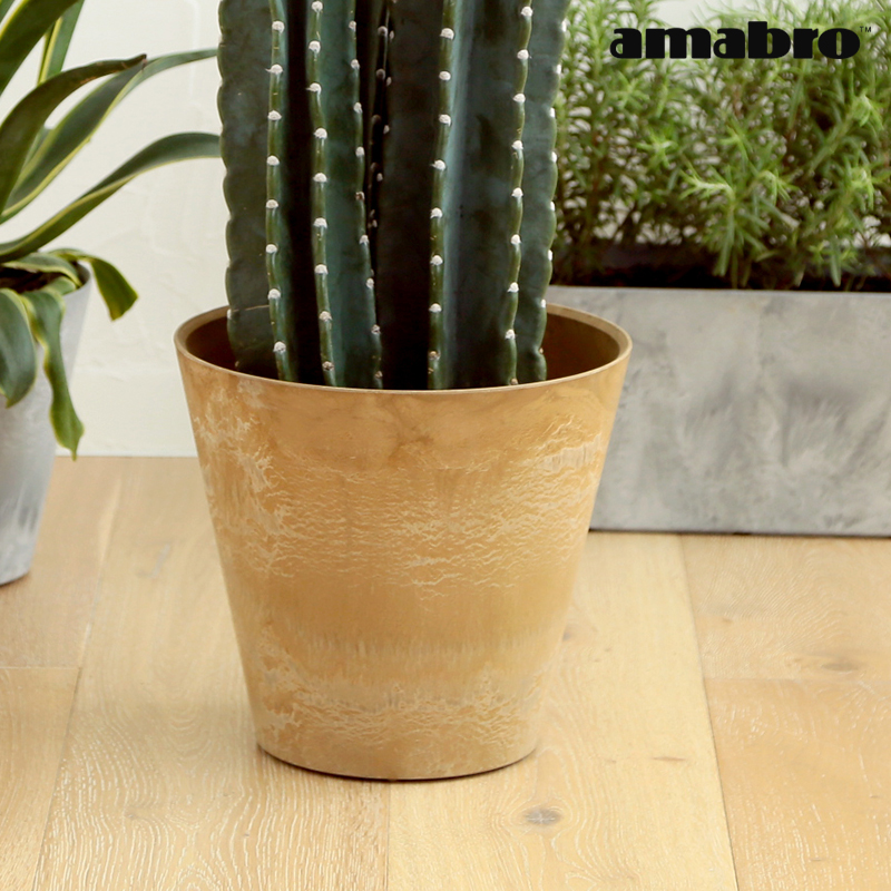amabro（アマブロ） 植木鉢 おしゃれ アートストーン ART STONE M 1246