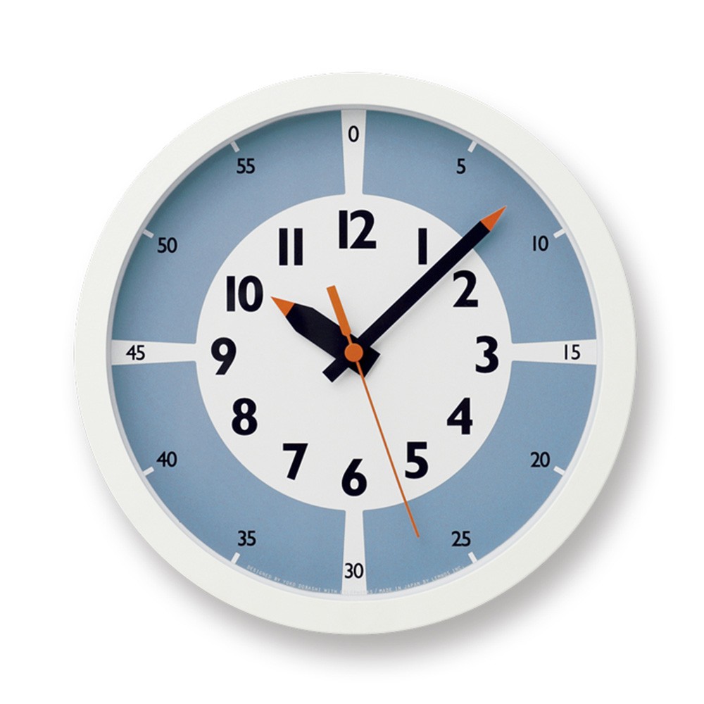 掛け時計 Lemnos fun pun clock with color レムノス ふんぷんクロック YD15-01 時計 壁掛け時計 掛時計