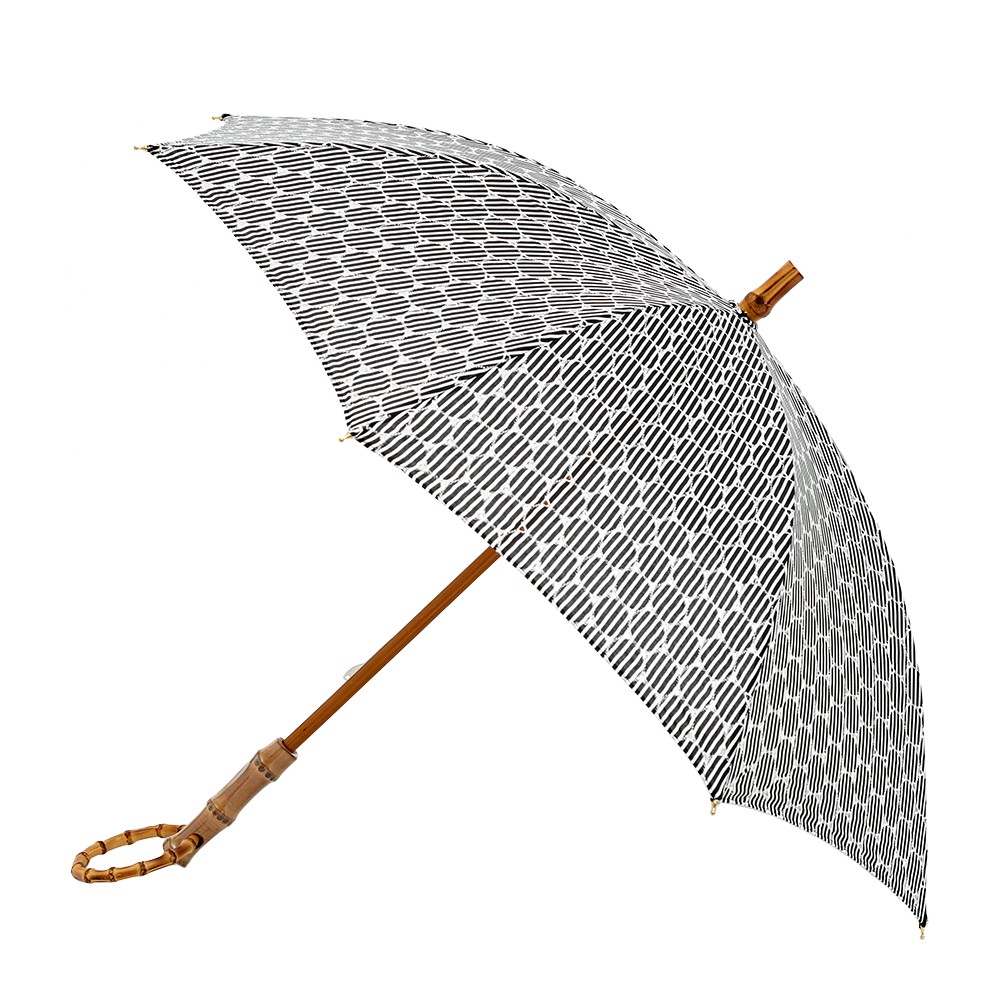 日傘 SUR MER シュールメール シルクプリント刺繍 長傘 折りたたみ傘 日本製 レディース UVカット コットン 水玉