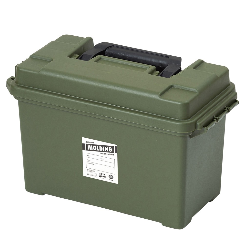 収納ボックス フタ付き モールディング MOLDING AMMO TOOL BOX L 003056 ツールボックス 工具箱 道具箱 おしゃれ 整理  プラスチック 持ち手付き 収納ケース BRID