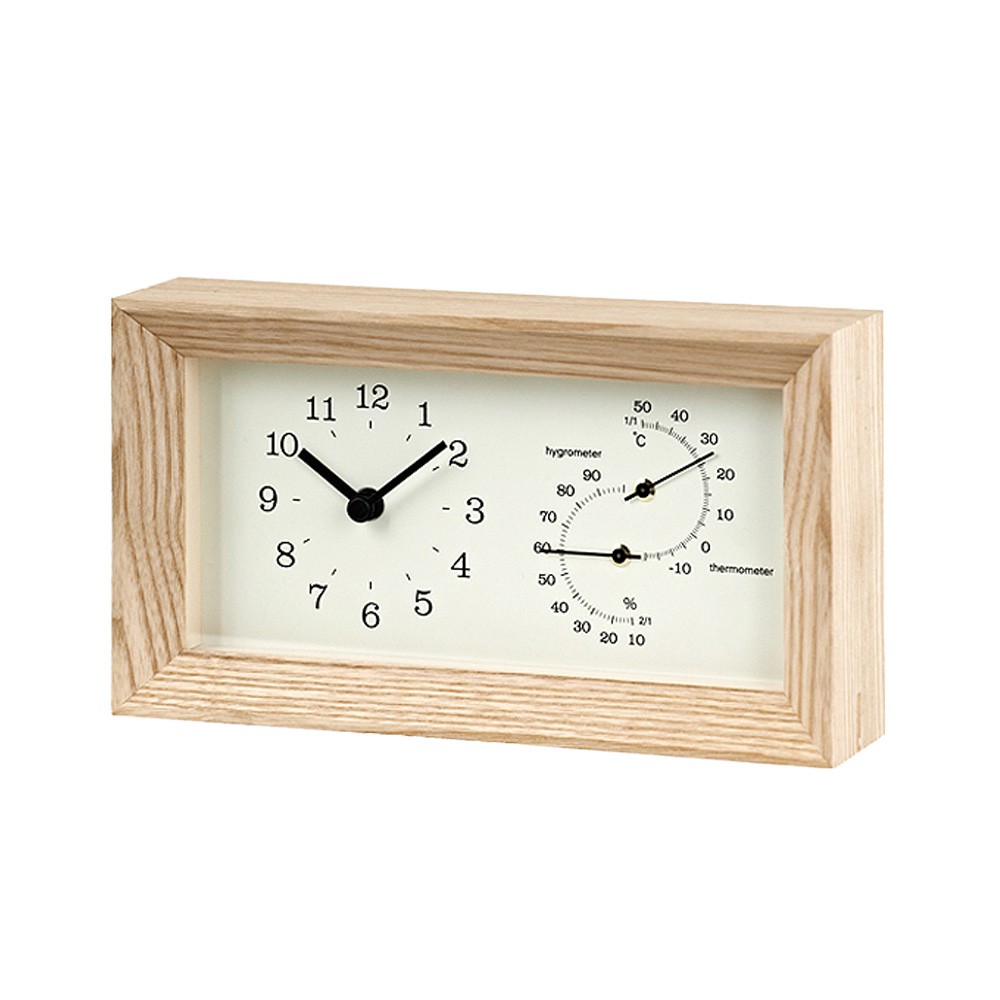 Lemnos（レムノス） Lemnos FRAME フレーム 温湿度計付き LC13-14 時計