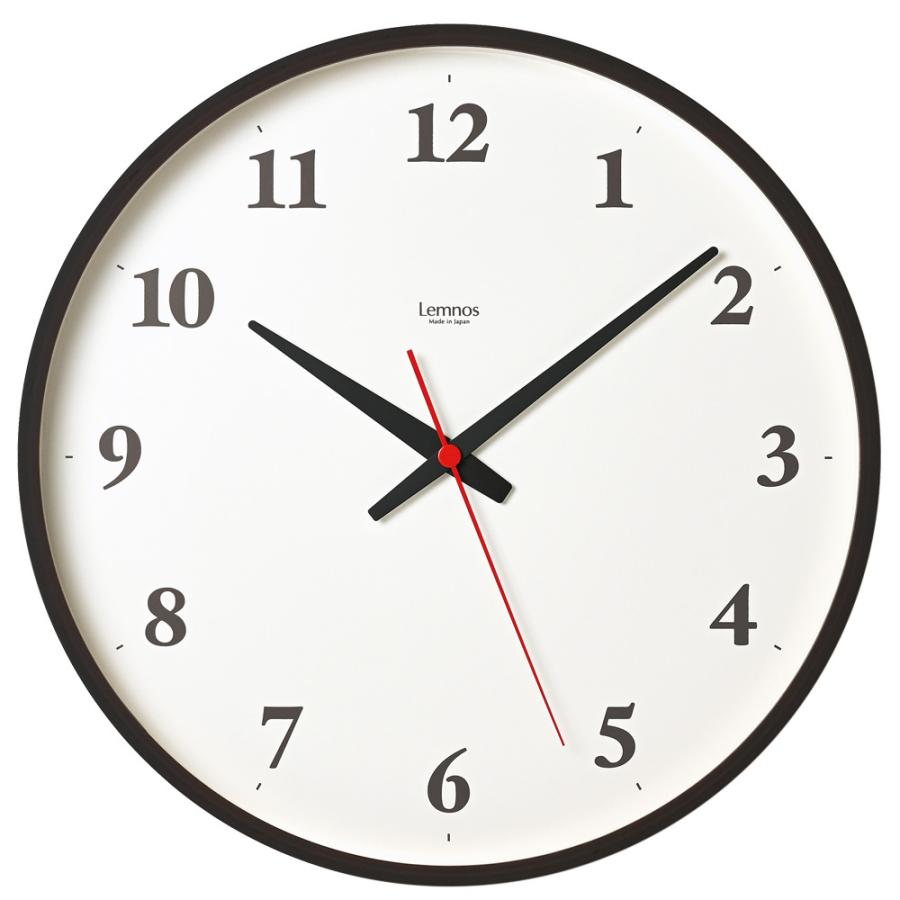 掛け時計 電波時計 Lemnos レムノス Plywood clock プライウッド クロック LC21-06 特典付き｜hotchpotch｜03
