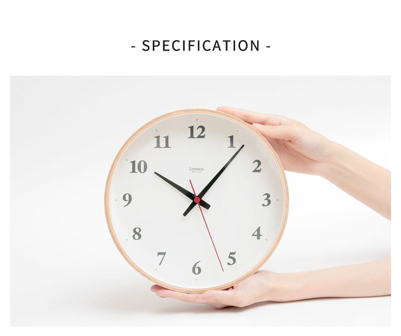 Lemnos Plywood clock 電波時計 ② Plywood clock プライウッド クロック - CASA - レムノス