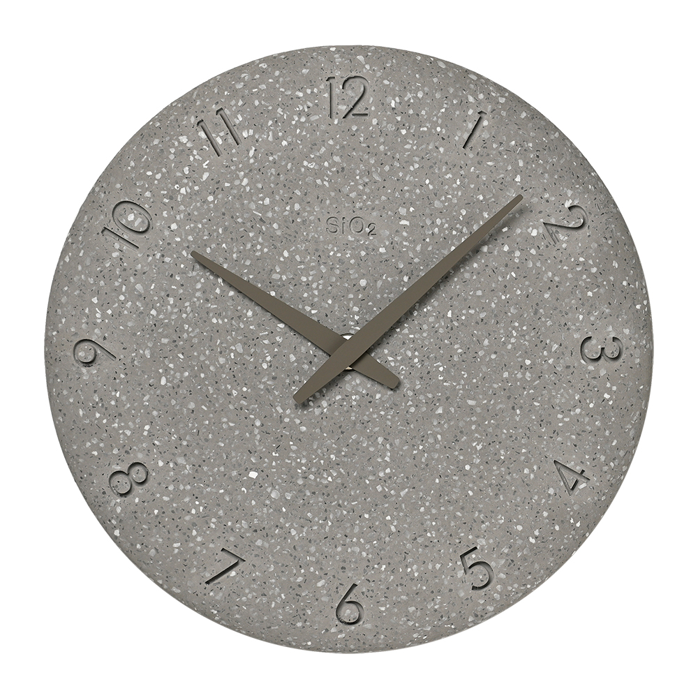 Lemnos（レムノス） 掛け時計 おしゃれ 珪藻土の時計 洗い出し NY23-06