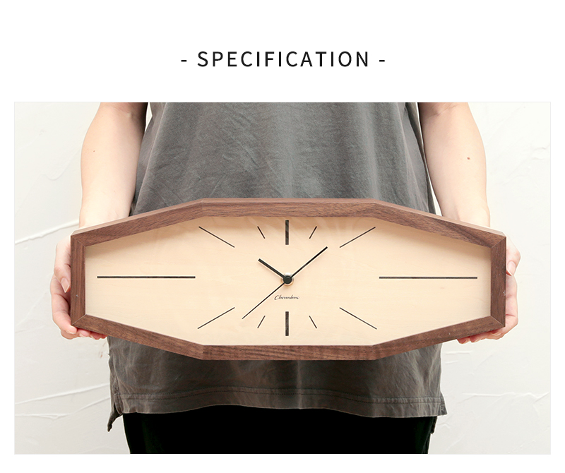 飾り用　壁掛け腕時計　約1メートル CL-2600 音がしない連続秒針スタイリッシュ壁掛け時計・緑グリーン