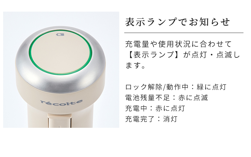 表示ランプでお知らせ