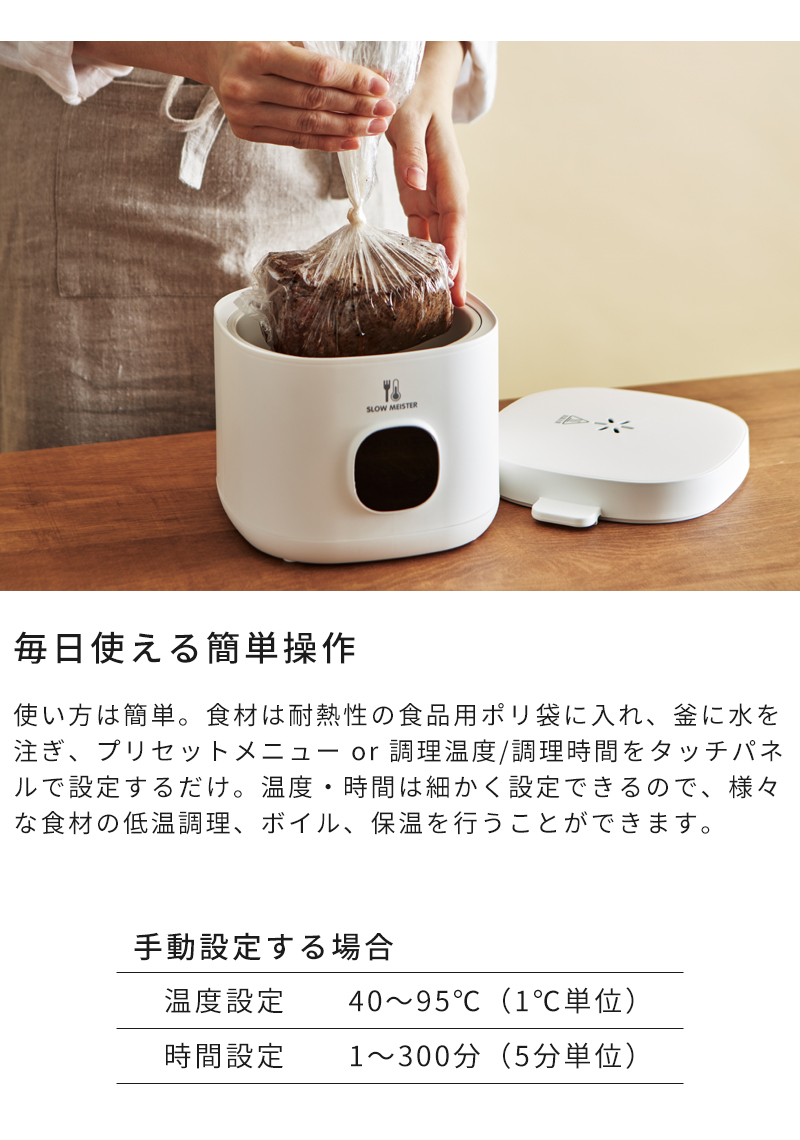 APIX INTERNATIONAL 低温調理器 スロークッカー アピックス