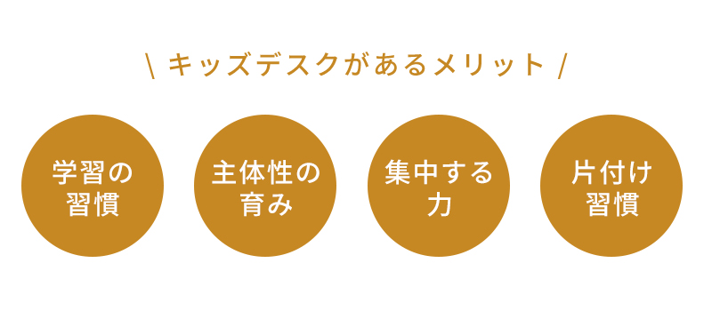 キッズデスクがあるメリット