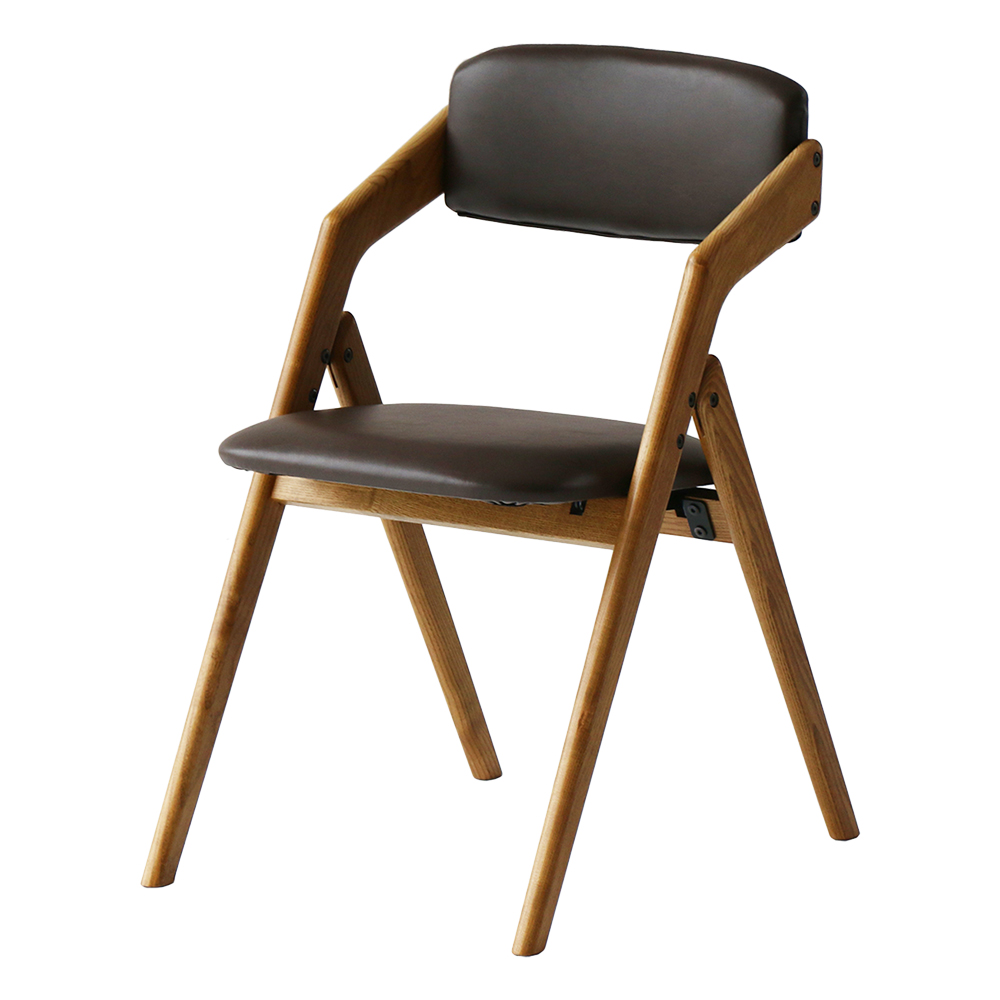ダイニングチェア 木製 市場 Dining Chair folding butler CH-3646 バトラー 折りたたみ椅子 軽量 おしゃれ 1脚  単品 天然木 合皮 コーデュロイ 1人掛け 肘付き