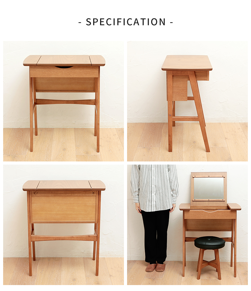 訳あり・アウトレット特集 ドレッサー デスク 市場 Dresser＆Stool toledo M-3647BR ドレッサー・鏡台