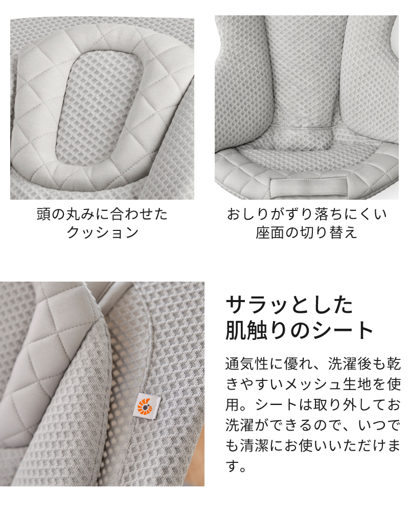 エルゴベビー Ergobaby DADWAY ダッドウェイ evolve バウンサー メッシュ FTEGEVLBNC エボルブ チェア 赤ちゃん ベビー 生後1ヶ月 0歳 動く 揺れる 折りたたみ | ergobaby | 06