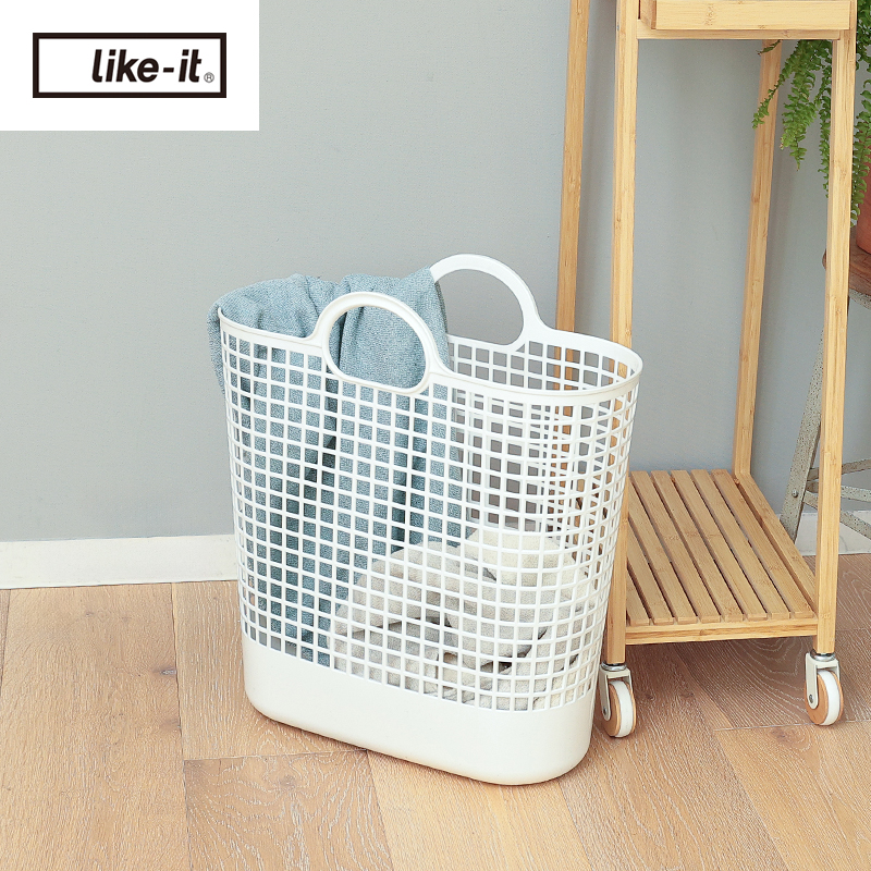 Like-it（ライクイット） 洗濯物入れ タウンバスケットビッグ LBB-17C