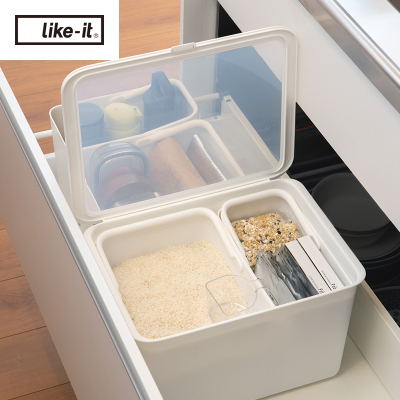 like-it フタ付きストックケース 米びつ LBK-51 / 米びつ(インナーセット) LBK-50