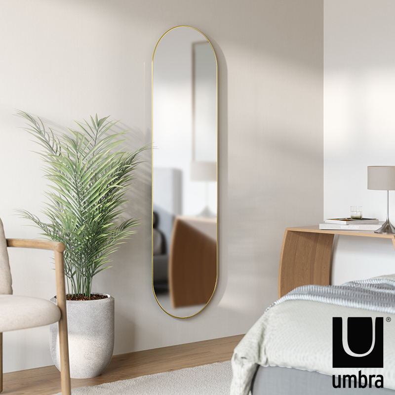 Umbra（アンブラ） 全身鏡 壁掛け フーバ ピル ミラー 157x45cm