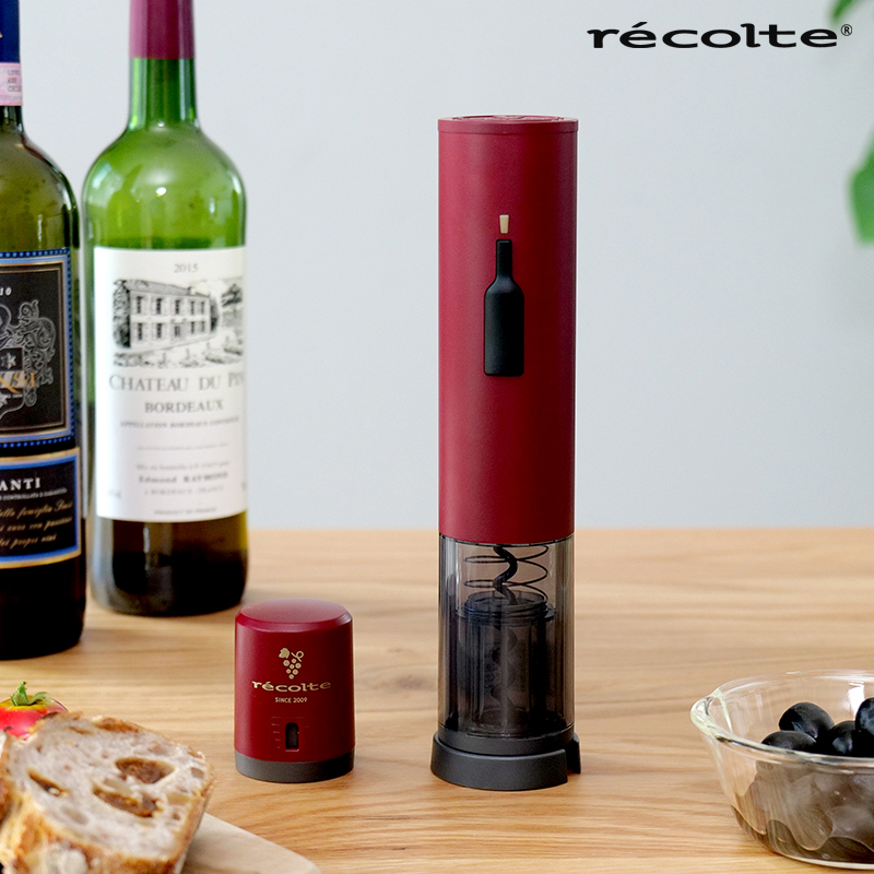 recolte 充電式ワインオープナー RWO-1 / ワインキーパー RWK-1 セット