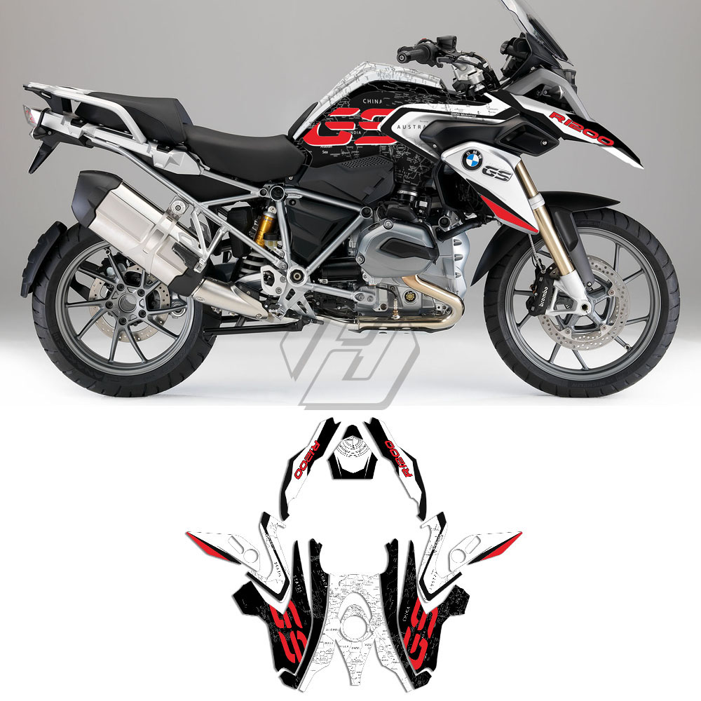 W20230183 BMW R1200GS 2014-2018用 デカールキット 世界地図