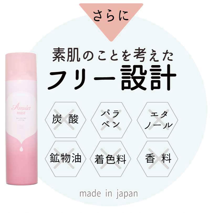 アミュレットミスト 化粧水 ミスト スプレー セラミド ミストローション 全身 保湿 スキンケア 敏感肌 乾燥肌 無添加