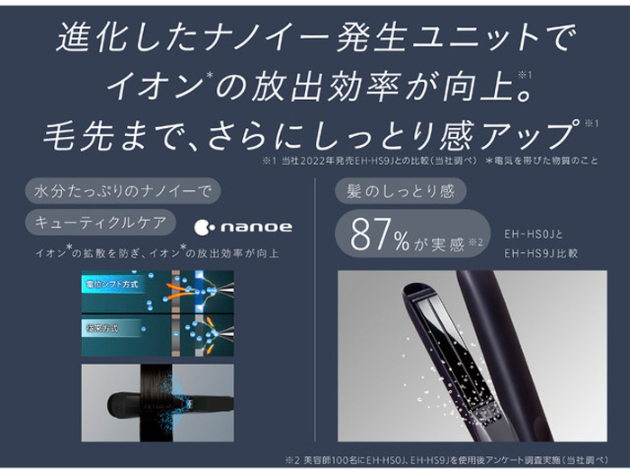 パナソニックヘアアイロン　EH-HSOJ ドライヤーEH-NAOG セット Amazon.com : Panasonic EH-HS0J Straight Iron Nanocare AC100