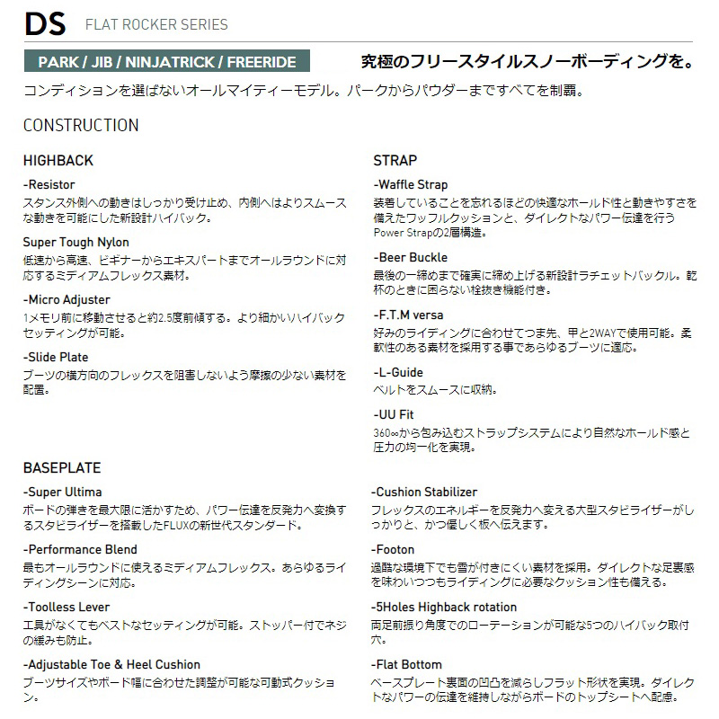 FLUX BINDINGS（フラックスバインディング） FLUX スノーボード