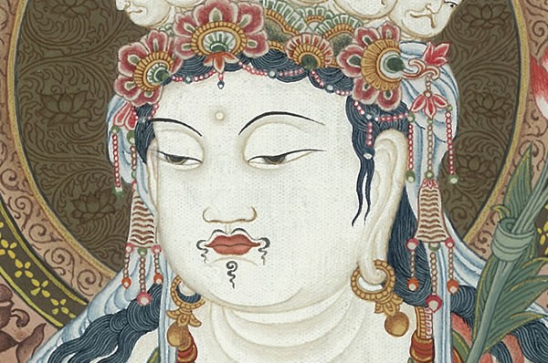肉筆仏画 十一面観音 : 仏像仏画チベット美術卸の天竺堂 - 通販