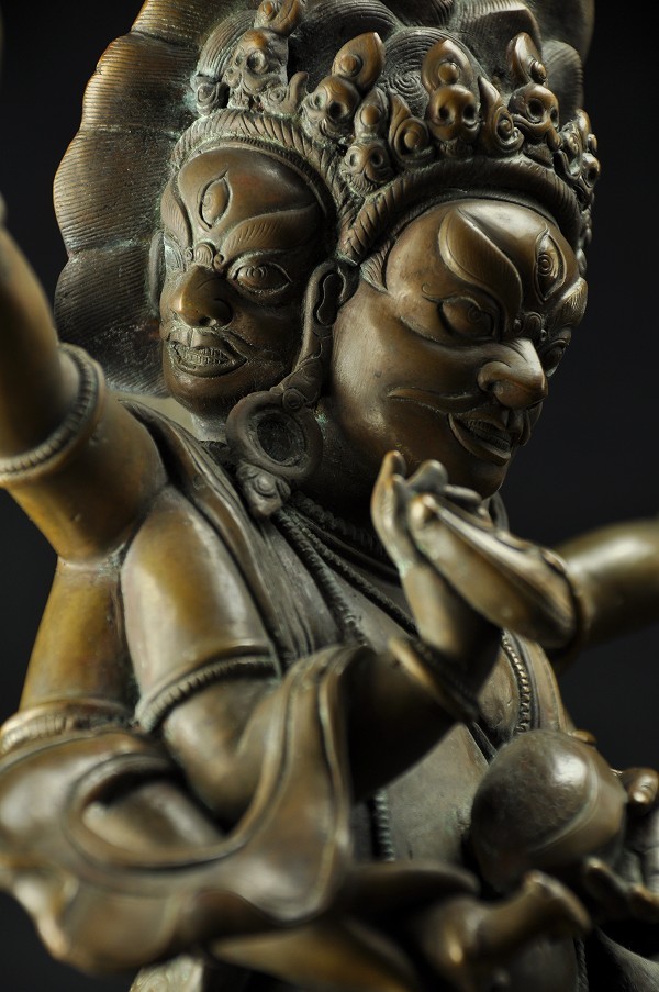 マハカーラ(大黒天） 銅造鍍金 彫金 【公式通販】