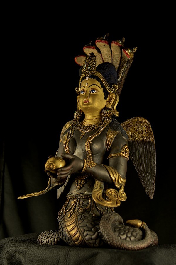 ナーガ 銅造鍍金彫金仕上げ : 仏像仏画チベット美術卸の天竺堂 - 通販